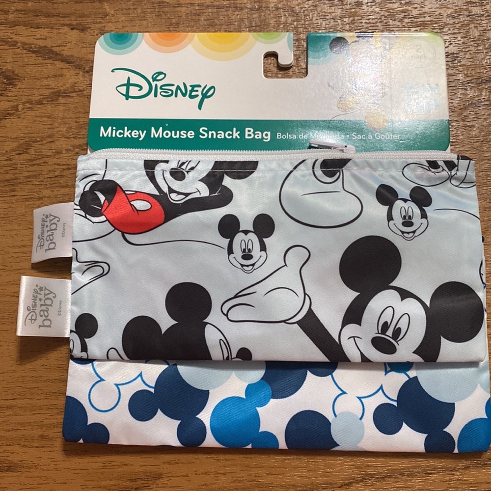 Mickey Mouse Snack Bags by Bumkins, new